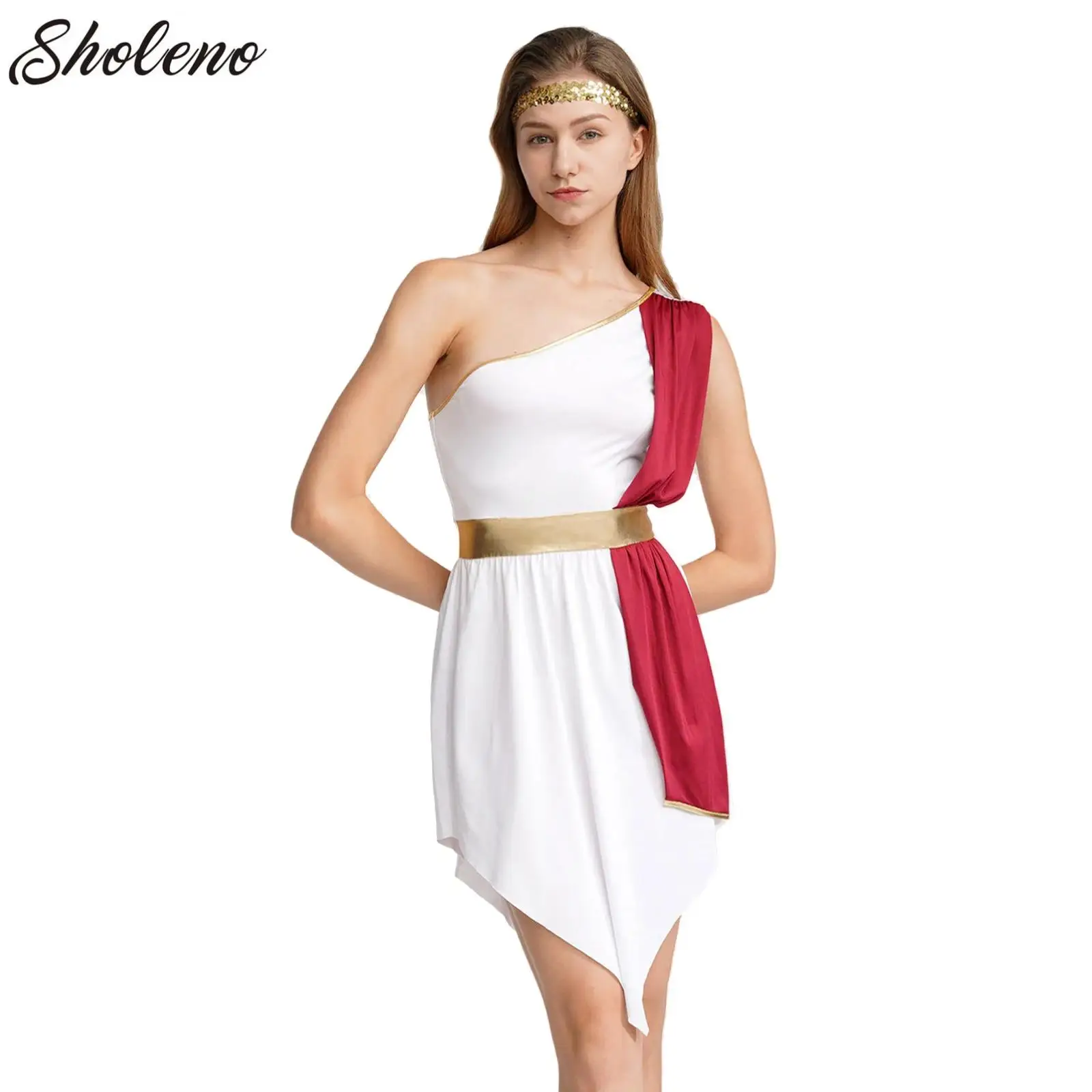 Women Ancient Roman Greek Role Play Toga Senator Caesar Costume Athenian Princess Empress Dress Robe for Halloween Cosplay Party
Women Ancient Roman Greek Role Play Toga Senator Caesar Costume Athenian Princess Empress Dress Robe for Halloween Cosplay Party