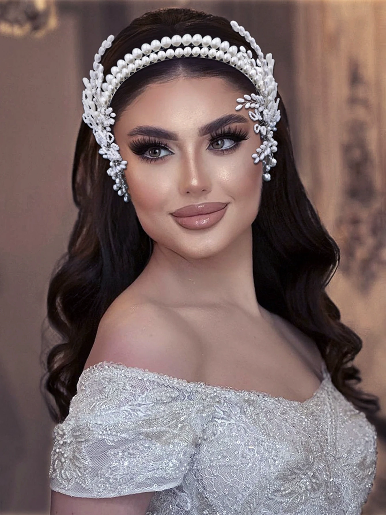 Light Luxury Handmade Pearl Leaf Bridal Headband, High-End Wedding Hair Accessory, Silver Beaded Headpiece, Bridesmaid Evening Party Accessory
Light Luxury Handmade Pearl Leaf Bridal Headband, High-End Wedding Hair Accessory, Silver Beaded Headpiece, Bridesmaid Evening Party Accessory