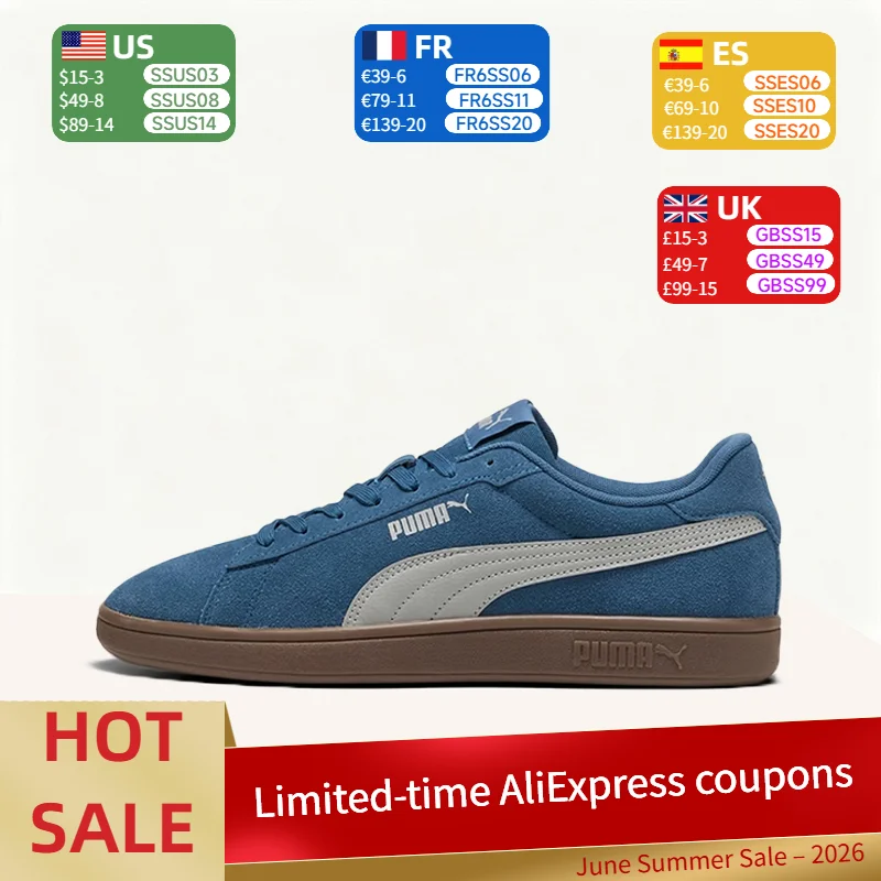 Puma Smash 3.0 L: Versatile, Comfortable, Non-Slip, Durable, Stylish, Lightweight Low-Top Sneakers (Unisex) - Blue 390984-28
Puma Smash 3.0 L: Versatile, Comfortable, Non-Slip, Durable, Stylish, Lightweight Low-Top Sneakers (Unisex) - Blue 390984-28