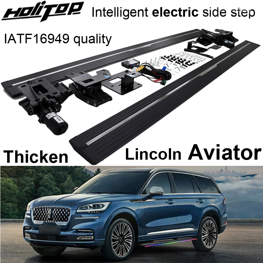 Электрическая подножка, боковая ступенчатая педаль для Lincoln Aviator, масштабируемая, утолщенная алюминиевая педаль, очень прочная, сделано в ведущем производителе
Электрическая подножка, боковая ступенчатая педаль для Lincoln Aviator, масштабируемая, утолщенная алюминиевая педаль, очень прочная, сделано в ведущем производителе