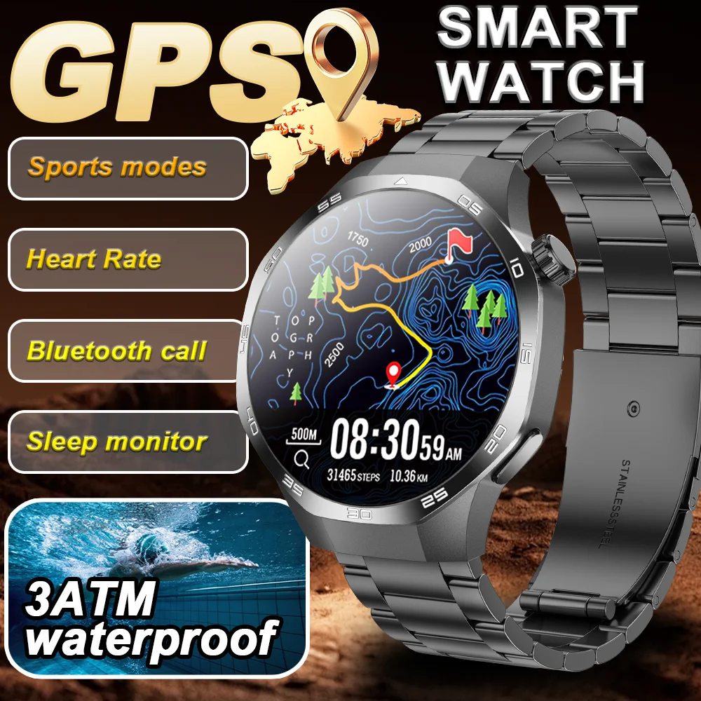 DAORKOW 2025 New Sport Smart Watch Men NFC Health Monitor SOS Compass Altimeter GPS 3ATM Waterproof Bluetooth Call Smart Watch
DAORKOW 2025 New Sport Smart Watch Men NFC Health Monitor SOS Compass Altimeter GPS 3ATM Waterproof Bluetooth Call Smart Watch