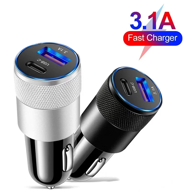 3.1A Mini Type C Car Charger PD Fast Charge Phone Power Adapter For iPhone Realme Xiaomi Huawei USB Car Cigarette Lighter Socket
3.1A Mini Type C Car Charger PD Fast Charge Phone Power Adapter For iPhone Realme Xiaomi Huawei USB Car Cigarette Lighter Socket