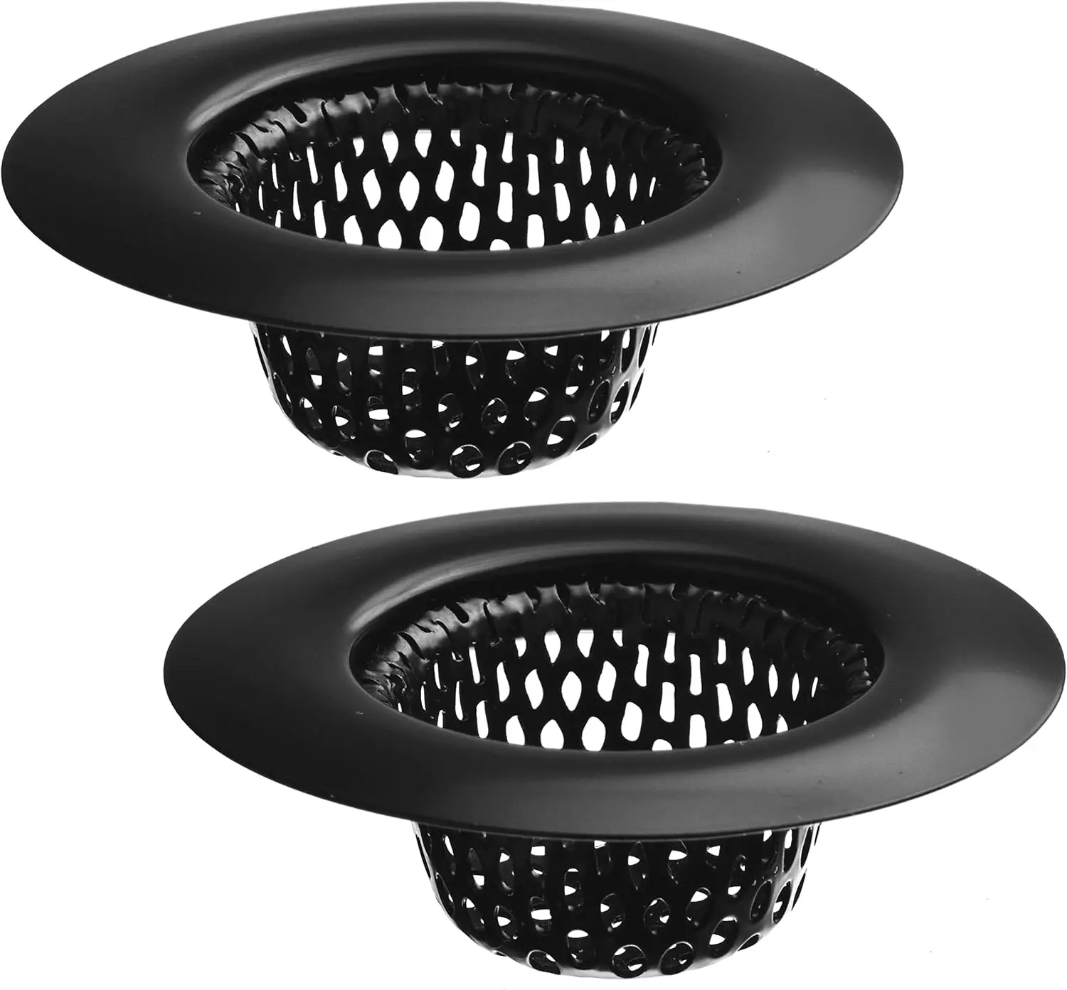 2 Pack Sink Strainers, 2.25" Top, 1" Basket, Stainless Steel, Black, for Bathroom, Laundry, RV
2 Pack Sink Strainers, 2.25" Top, 1" Basket, Stainless Steel, Black, for Bathroom, Laundry, RV