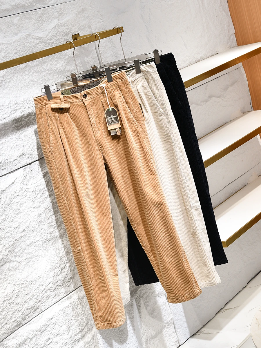 Retro Corduroy Thickened Men's Casual Pants Autumn Winter Loose Comfortable Warm Trendy Straight Leg Zipper mid Waist Long Tr...
Retro Corduroy Thickened Men's Casual Pants Autumn Winter Loose Comfortable Warm Trendy Straight Leg Zipper mid Waist Long Tr...