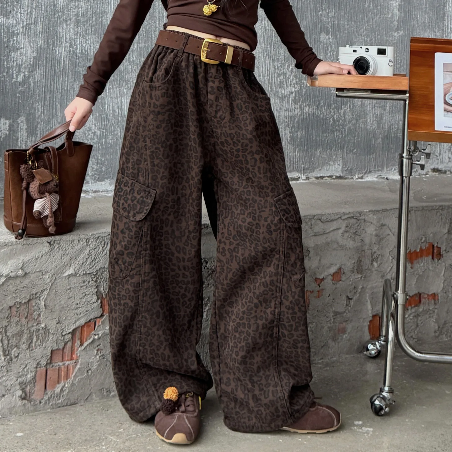 Fashion Autumn Girl Street Leopard Print Cargo Pants With Belt Luxury American Kids Child Loose Straight Leopard Pocket Trousers
Fashion Autumn Girl Street Leopard Print Cargo Pants With Belt Luxury American Kids Child Loose Straight Leopard Pocket Trousers