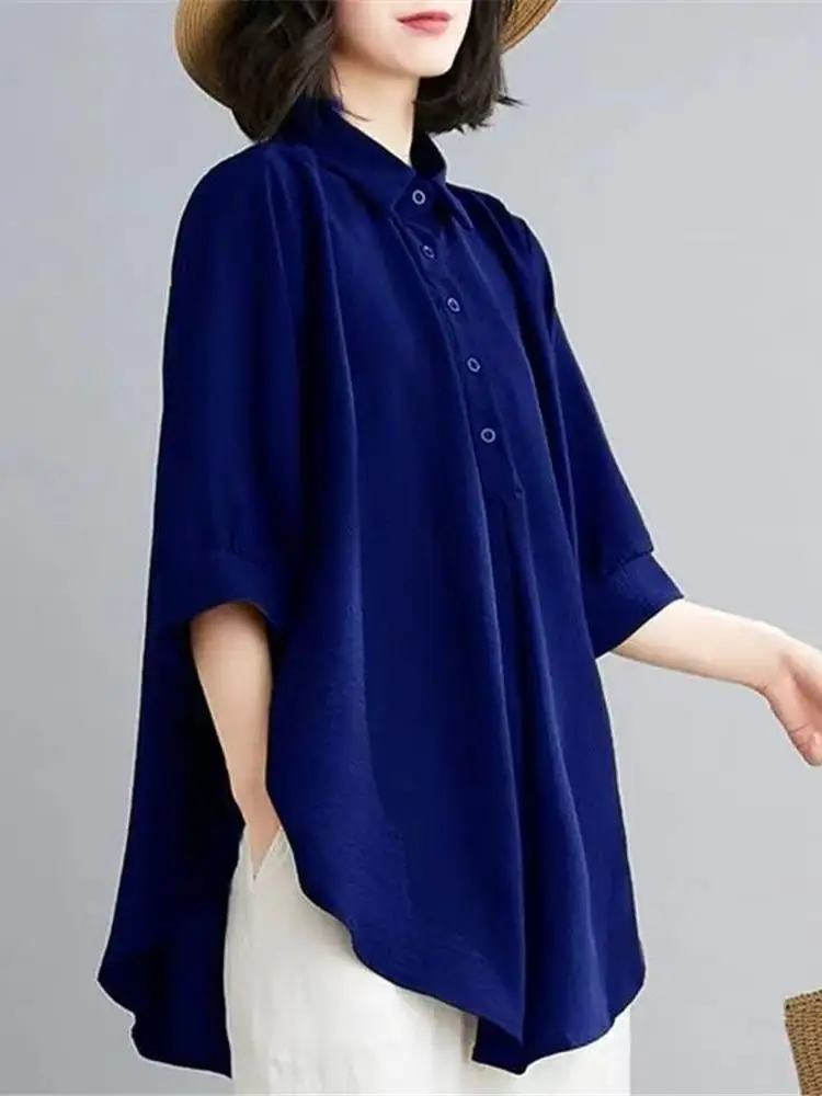 Ladies Loose Fit Mid-Length irt Five-Quarter Sve Commute Friendly Summer Casual Wear Outerwear PU Material Button Detail
Ladies Loose Fit Mid-Length irt Five-Quarter Sve Commute Friendly Summer Casual Wear Outerwear PU Material Button Detail
