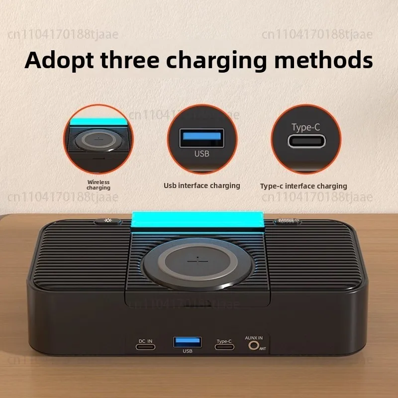 Домашний многофункциональный держатель для телефона, беспроводная зарядка, Bluetooth-динамик, портативное радио, будильник, динамик, ночник
Домашний многофункциональный держатель для телефона, беспроводная зарядка, Bluetooth-динамик, портативное радио, будильник, динамик, ночник