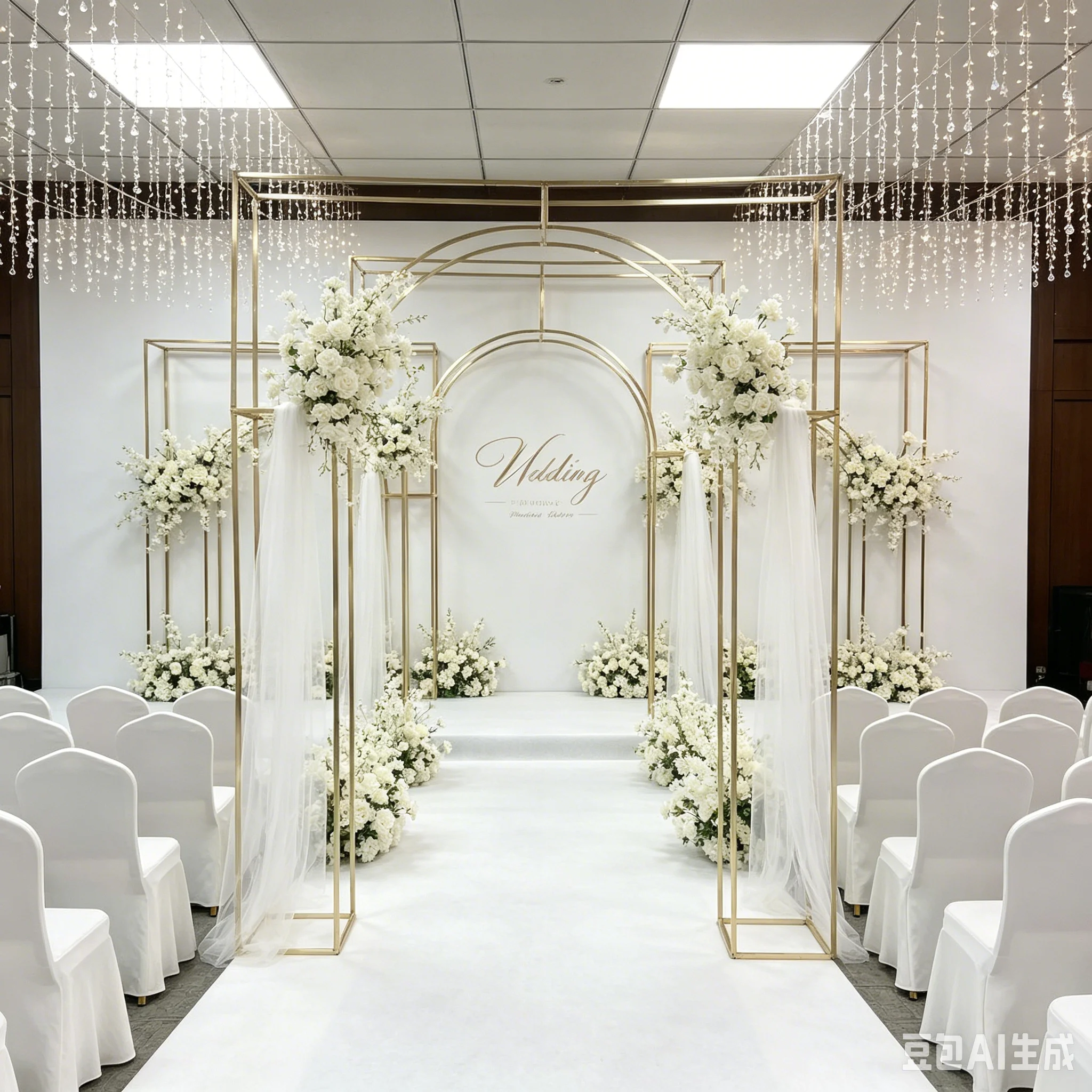 Geometric Wedding Arch Backdrop Stand Kit 1/3pcs Glittering Gold Floral Frame for Outdoor Garden Party Decor
Geometric Wedding Arch Backdrop Stand Kit 1/3pcs Glittering Gold Floral Frame for Outdoor Garden Party Decor