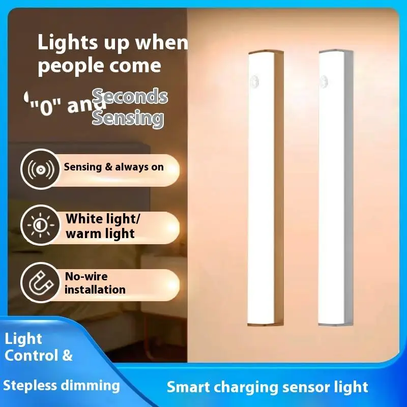 Rechargeable Motion Sensor LED Bar Light Induction Night Light Portable Lamp For Kitchen Cabinet Bedside Bathroom Mirror Light
Rechargeable Motion Sensor LED Bar Light Induction Night Light Portable Lamp For Kitchen Cabinet Bedside Bathroom Mirror Light