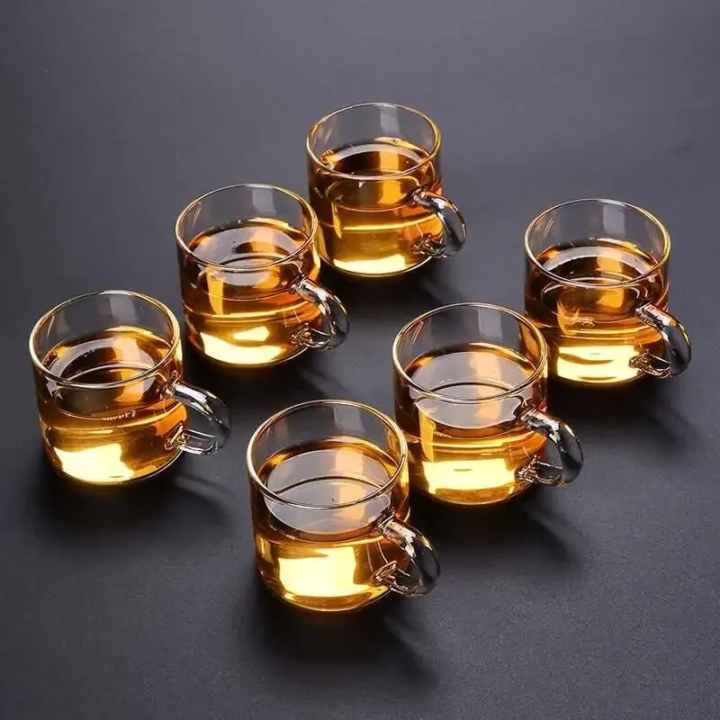 6pcs 100ML Cups Household Thicken Glass Teacup Heat Resistant High Temperature Explosion Proof Coffee Milk Rose Wer Tea Cup
6pcs 100ML Cups Household Thicken Glass Teacup Heat Resistant High Temperature Explosion Proof Coffee Milk Rose Wer Tea Cup