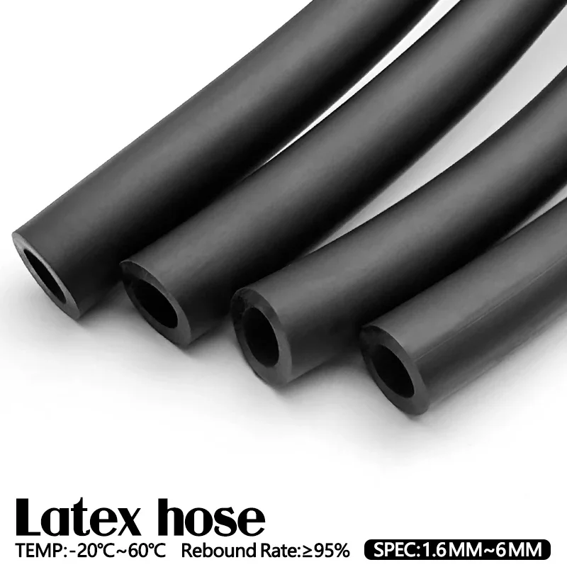ID1.5-6mm High Elastic Stretch Wear Resistant 1-5M Black Natural Latex Tube Speargun Slingshot Catapult Tension Rubber Belt
ID1.5-6mm High Elastic Stretch Wear Resistant 1-5M Black Natural Latex Tube Speargun Slingshot Catapult Tension Rubber Belt