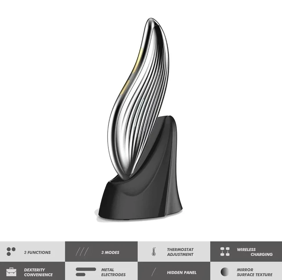 Micro current beauty instrument for light lines acupoint massage hot compress and thermal therapy, introducing ion into the face
Micro current beauty instrument for light lines acupoint massage hot compress and thermal therapy, introducing ion into the face