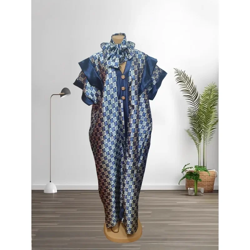 2025 New African Women Dashiki 100% Cotton Floral Dress Printed Tie-dry Short Sleeve Maxi Loose African Elegant Dresses
2025 New African Women Dashiki 100% Cotton Floral Dress Printed Tie-dry Short Sleeve Maxi Loose African Elegant Dresses