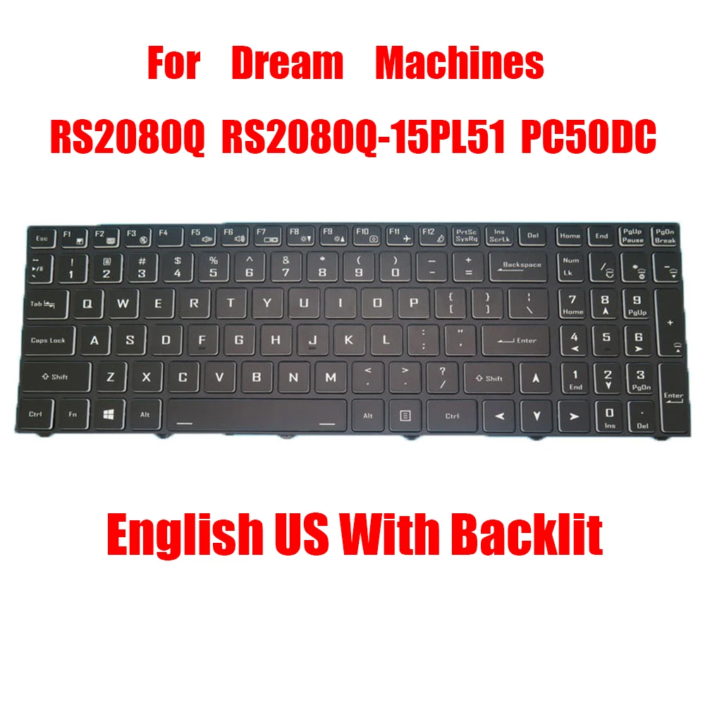 Новая клавиатура для ноутбука Dream Machines RS2080Q-15PL51 PC50DC, английская, американская, черная, с подсветкой, новая
Новая клавиатура для ноутбука Dream Machines RS2080Q-15PL51 PC50DC, английская, американская, черная, с подсветкой, новая