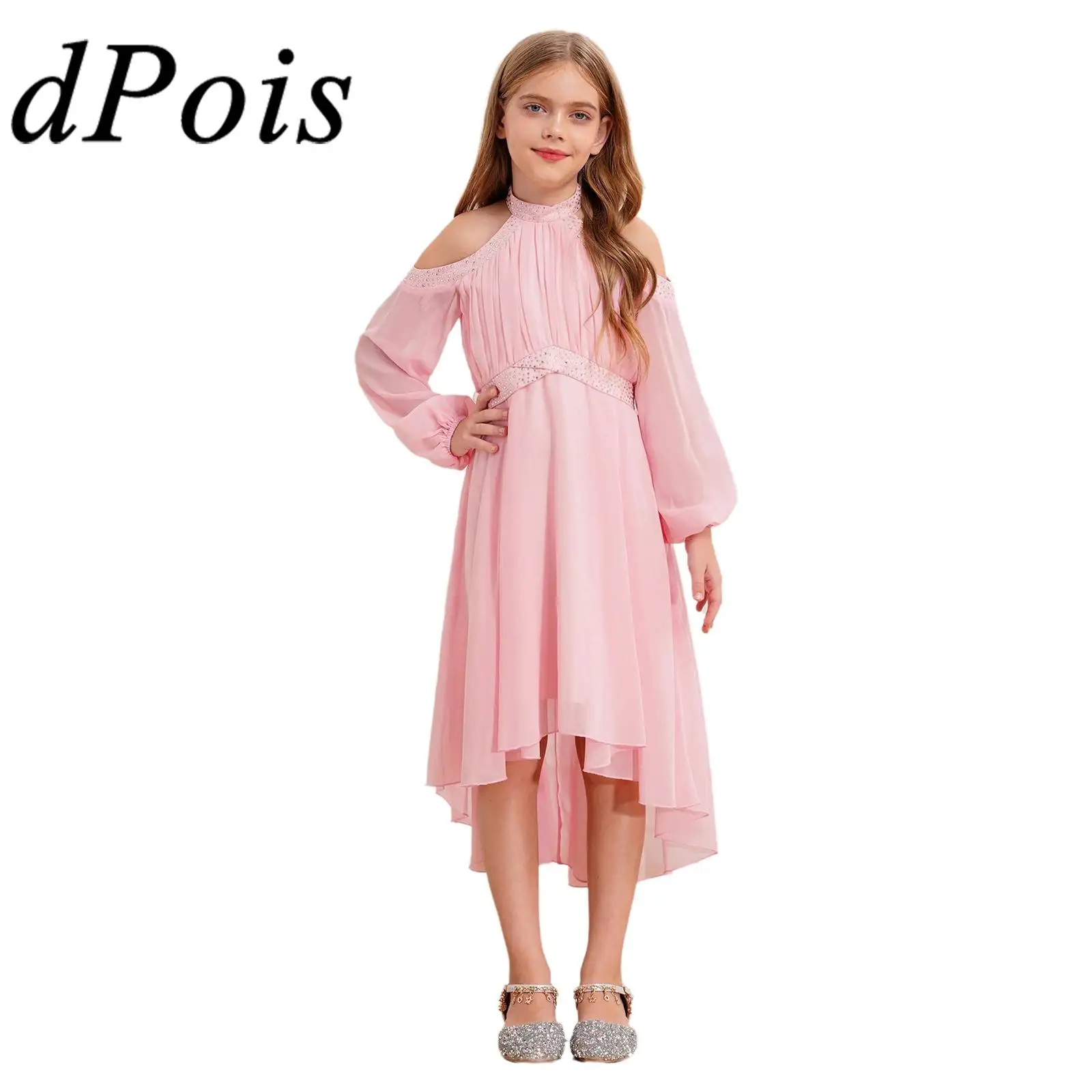 2025 Girls Dress Halter Pageant Robes Off-shoulder Princess Dress for Princess Cosplay Costume Party Gown Kids Evening Vestido
2025 Girls Dress Halter Pageant Robes Off-shoulder Princess Dress for Princess Cosplay Costume Party Gown Kids Evening Vestido