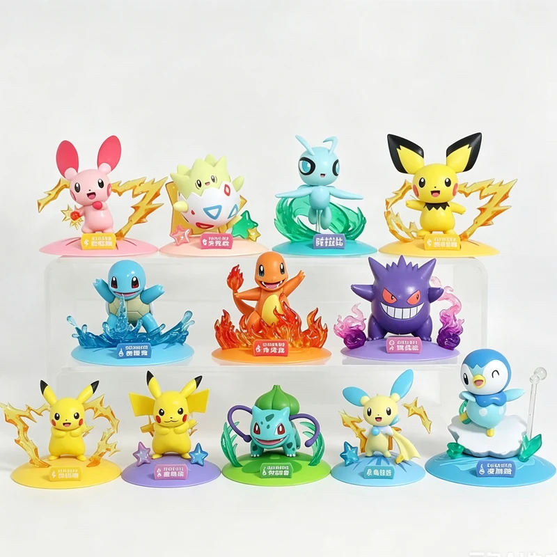 12 Pok é mon Action Dolls Pikachu Blind Box Anime Models Desktop Decorations Pok é mon Toys Children's Birthday Gift
12 Pok é mon Action Dolls Pikachu Blind Box Anime Models Desktop Decorations Pok é mon Toys Children's Birthday Gift