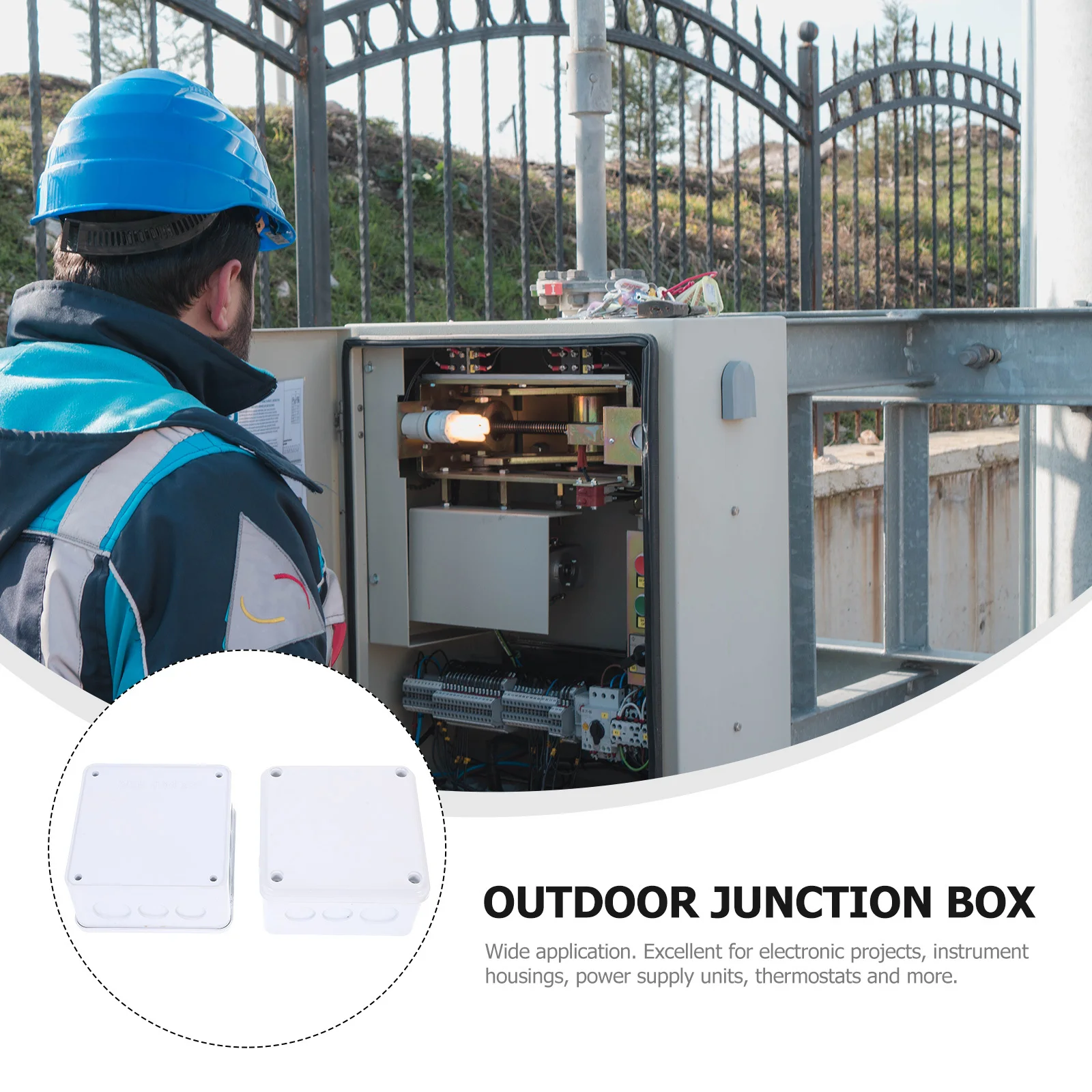 2Pcs ABS Waterproof Electrical Junction Box Dustproof Outdoor Plastic Enclosure Impact Resistant for Instruments
2Pcs ABS Waterproof Electrical Junction Box Dustproof Outdoor Plastic Enclosure Impact Resistant for Instruments