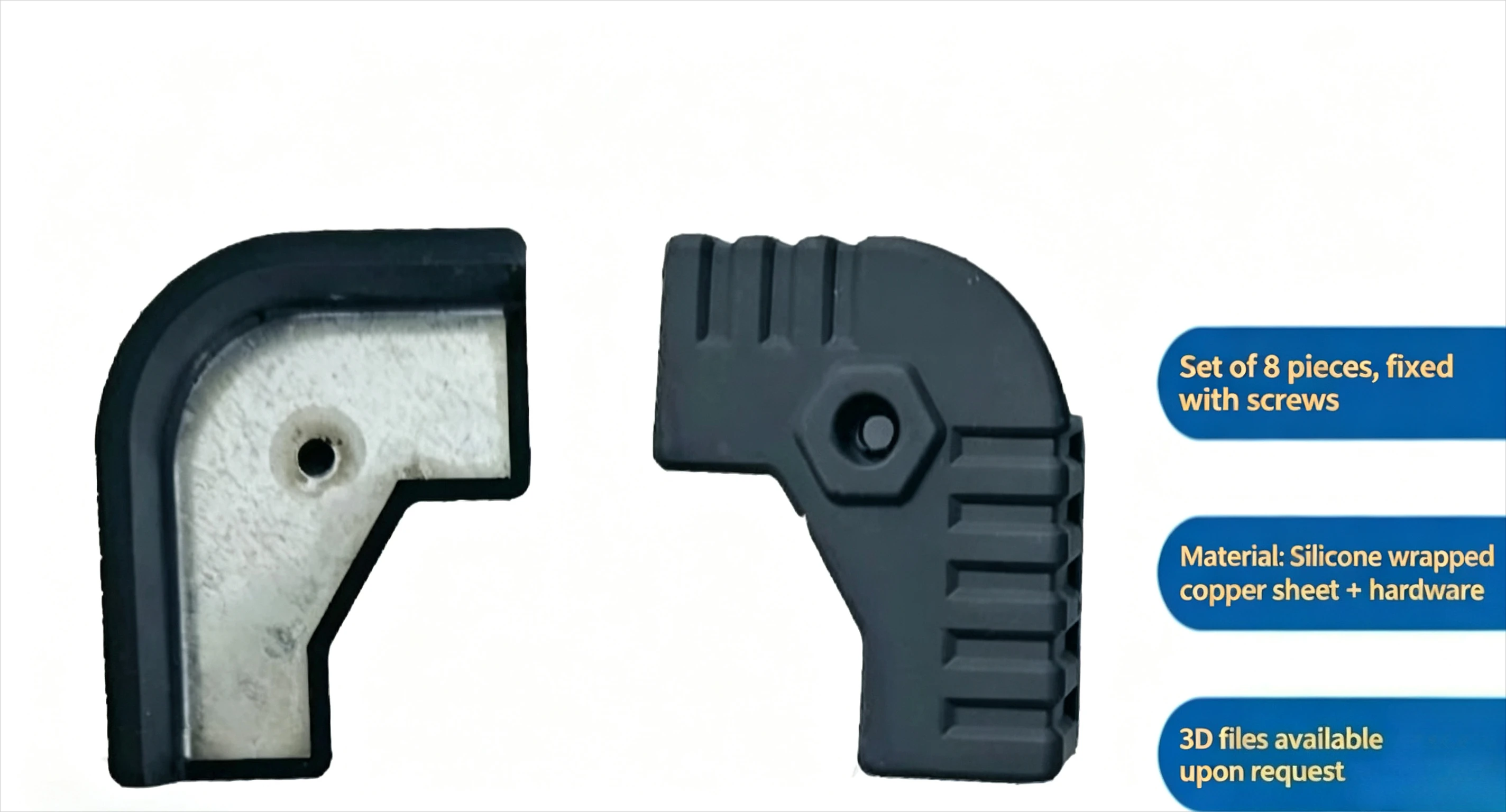 Silicone Anti-Collision Protective Corners for Portable Industrial Reinforced Chassis PC
Silicone Anti-Collision Protective Corners for Portable Industrial Reinforced Chassis PC