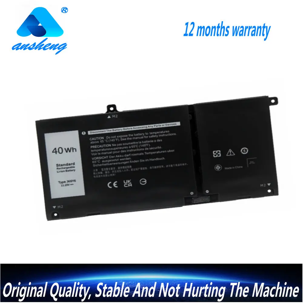 NEW JK6Y6 Laptop Battery For Dell Latitude 410 3510 Tystro 5300 5401 5402 5501 5502 Inspiron 5301G CF5RH 11.25V 40WH
NEW JK6Y6 Laptop Battery For Dell Latitude 410 3510 Tystro 5300 5401 5402 5501 5502 Inspiron 5301G CF5RH 11.25V 40WH