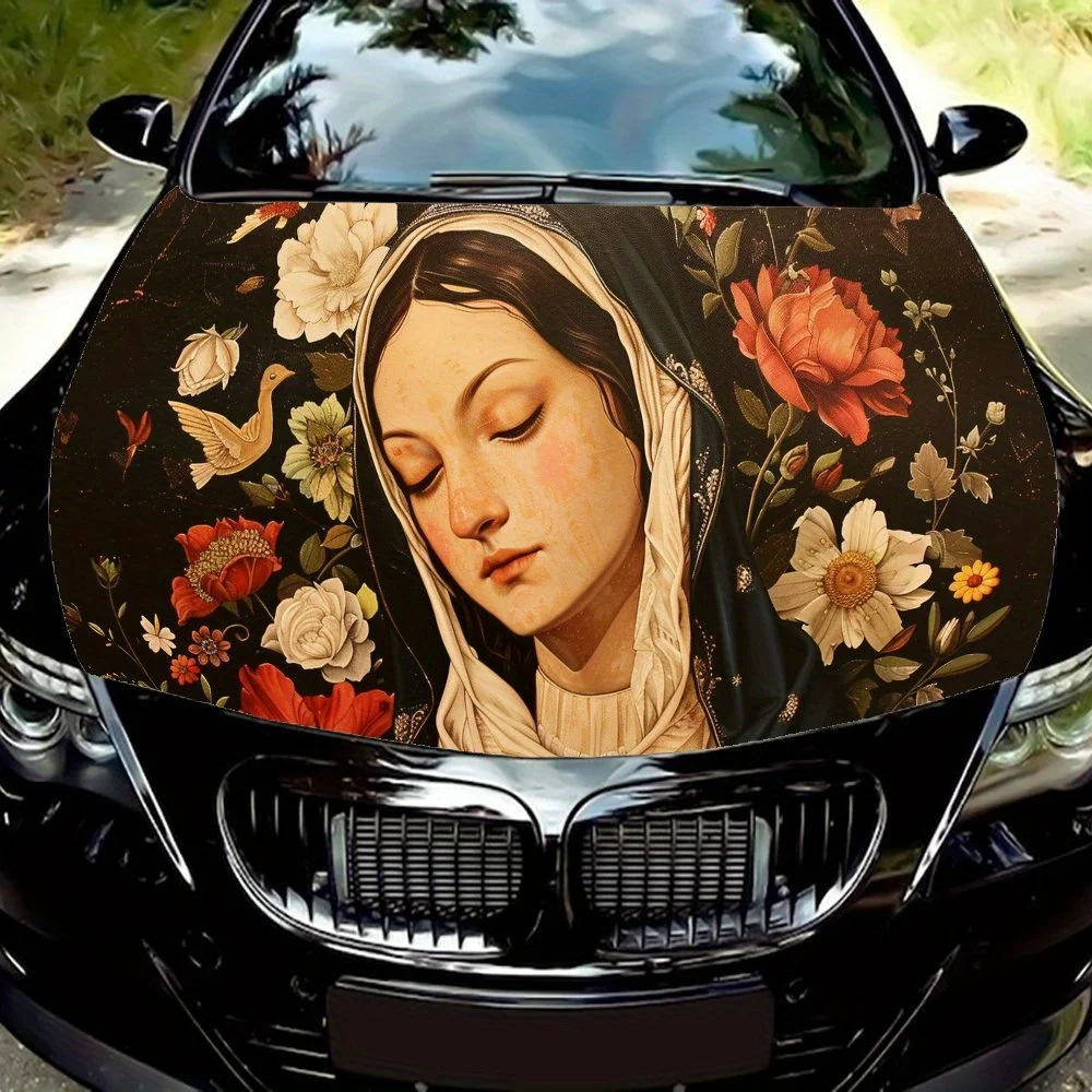 Mysterious Religious Blessed Car Hood Vinyl Wraps Sticker, Car Engine Decal, Waterproof Self-adhesive Car Packaging Cover, Unive
Mysterious Religious Blessed Car Hood Vinyl Wraps Sticker, Car Engine Decal, Waterproof Self-adhesive Car Packaging Cover, Unive