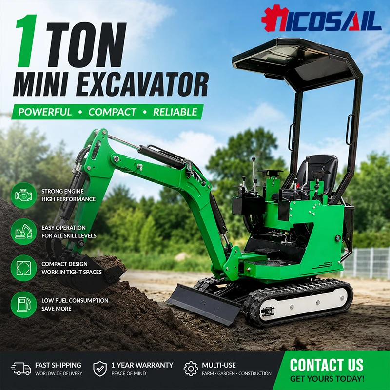 1Ton Mini Excavator CE Euro 5 Certificate Customizable Hydraulic System For Narrow Space Municipal Maintenance
1Ton Mini Excavator CE Euro 5 Certificate Customizable Hydraulic System For Narrow Space Municipal Maintenance