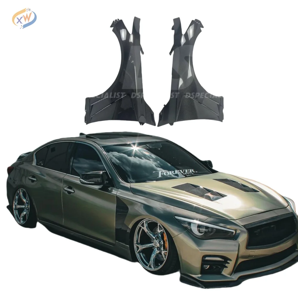 Для Q50 V37 Тип воздуховода Переднее вентилируемое крыло V37 Q50 Сотовое переднее крыло из углеродного волокна
Для Q50 V37 Тип воздуховода Переднее вентилируемое крыло V37 Q50 Сотовое переднее крыло из углеродного волокна