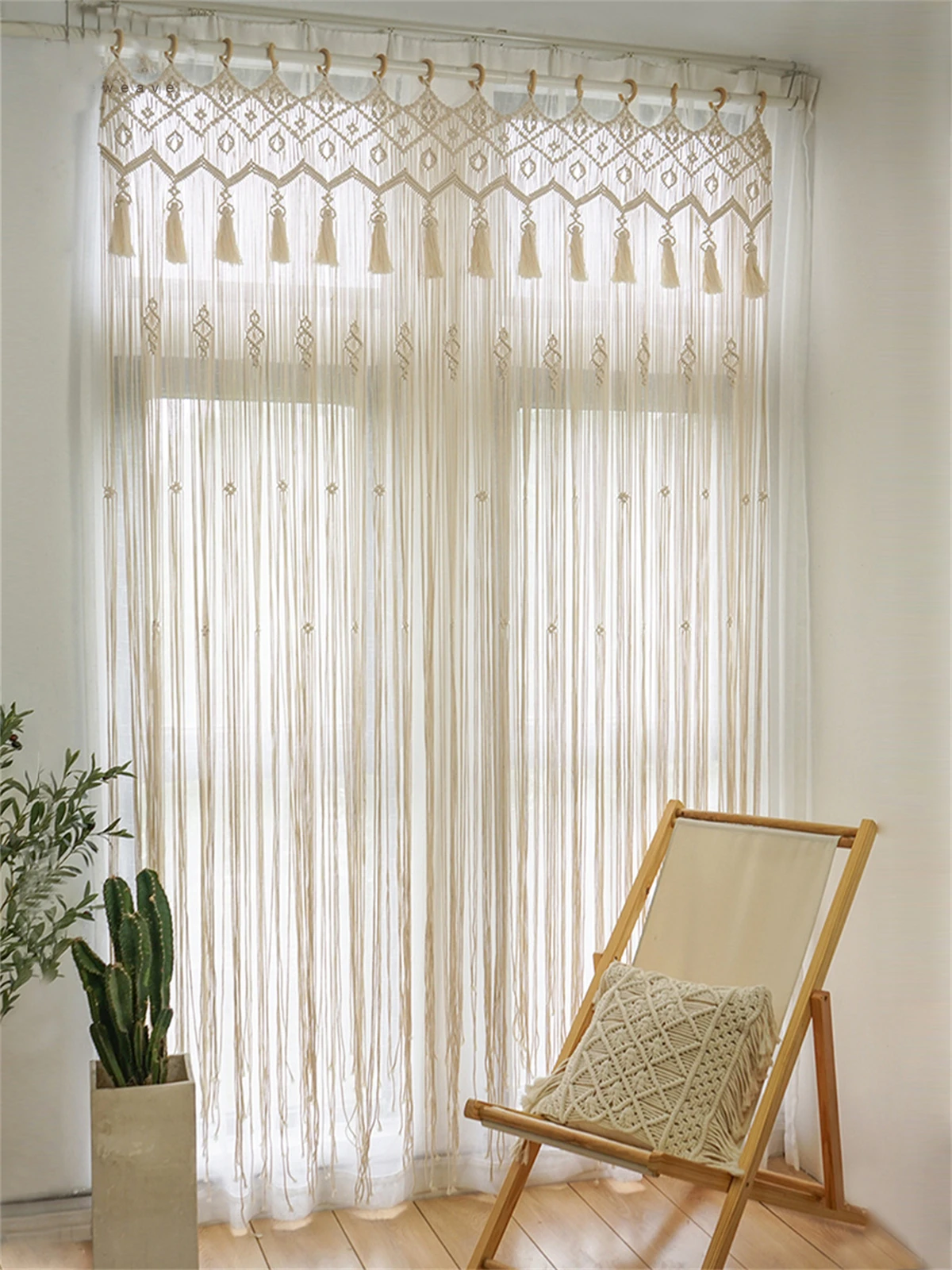 Macrame Door Curtain Tapestry Bohemia Window Curtains Tapestry Wall Hanging Livingroom Hand-woven Cotton Rope Boho Decoration
Macrame Door Curtain Tapestry Bohemia Window Curtains Tapestry Wall Hanging Livingroom Hand-woven Cotton Rope Boho Decoration
