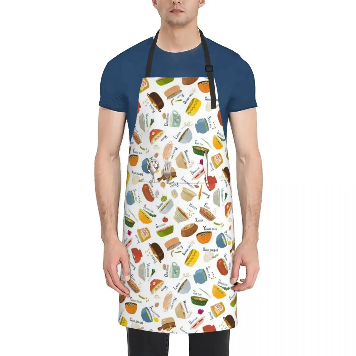 Soups of the World Apron Kitchen Household Items For Kitchen Women Men's Kitchen Apron
Soups of the World Apron Kitchen Household Items For Kitchen Women Men's Kitchen Apron