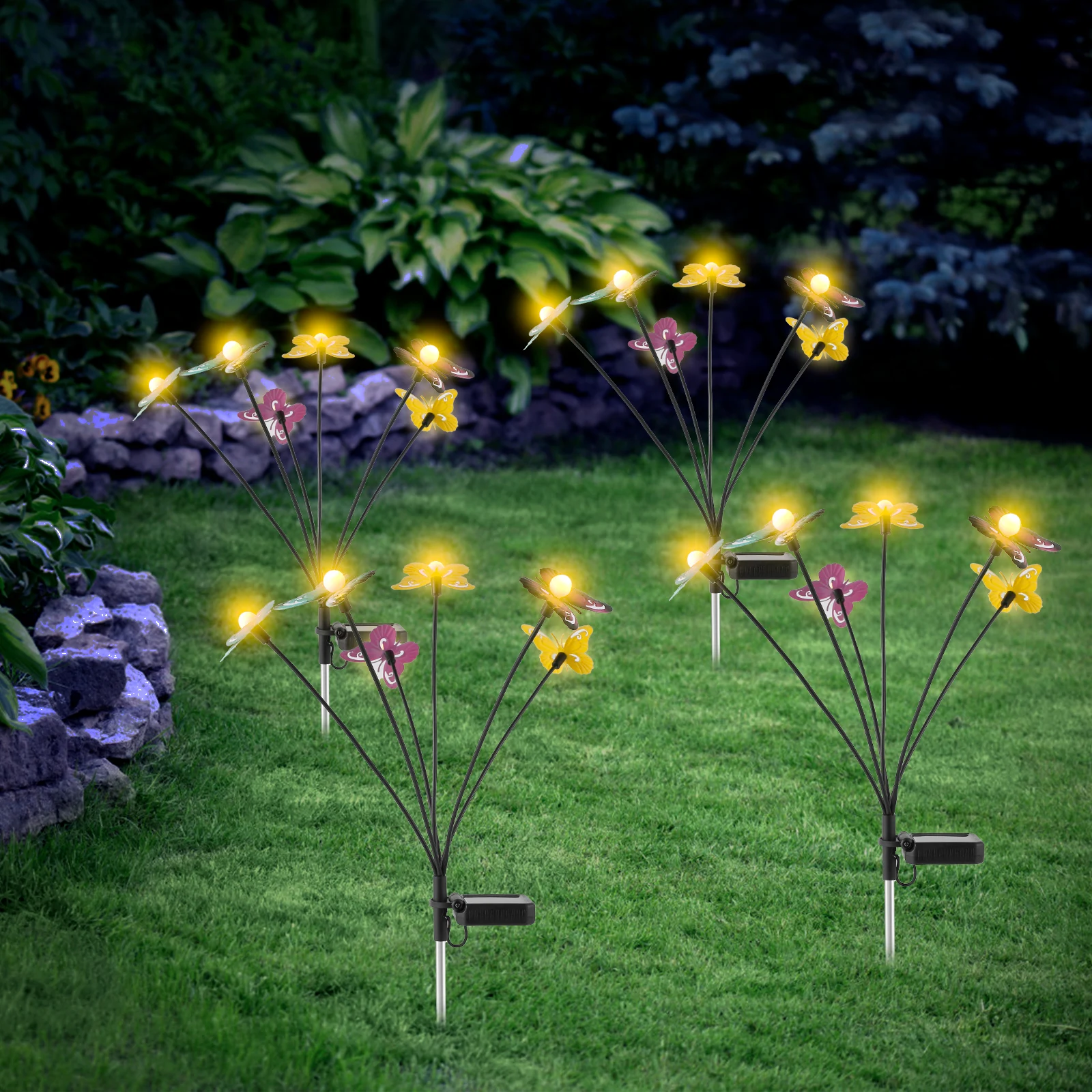 4PC Solar Butterfly Light Outdoor Lawn Lamp IP65 Waterproof Solar Garden Lamp Flowing in Wind Landscape Light Patio Garden Decor
4PC Solar Butterfly Light Outdoor Lawn Lamp IP65 Waterproof Solar Garden Lamp Flowing in Wind Landscape Light Patio Garden Decor