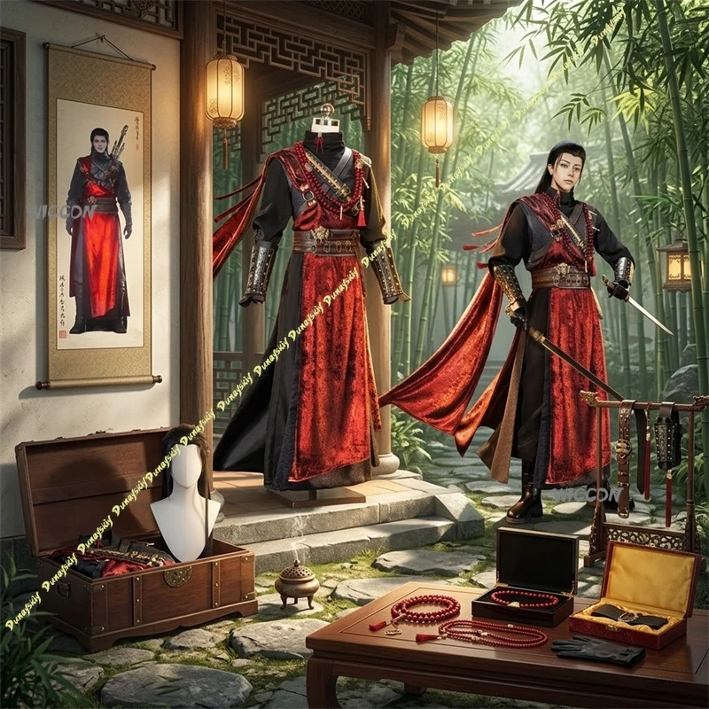 Where Winds Meet Costume Midnight Blades(Male) Cosplay High Quality Costume Hallowen Play Role Clothes Set With Clothes,Wigs
Where Winds Meet Costume Midnight Blades(Male) Cosplay High Quality Costume Hallowen Play Role Clothes Set With Clothes,Wigs