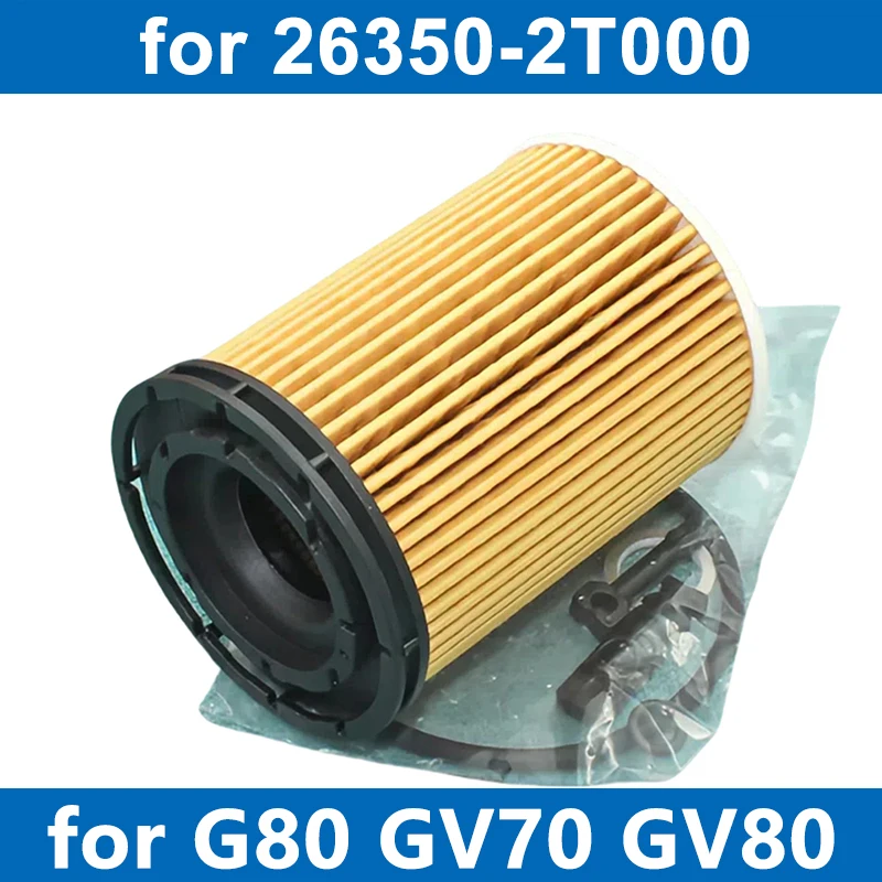 1/6/10PCS Car Oil Filter Kit 26350-2T000 For G80 (RG) 2.5 T-GDI AWD GV70 (JK1) GV80 (JX1) G4KR Engine 2020~
1/6/10PCS Car Oil Filter Kit 26350-2T000 For G80 (RG) 2.5 T-GDI AWD GV70 (JK1) GV80 (JX1) G4KR Engine 2020~