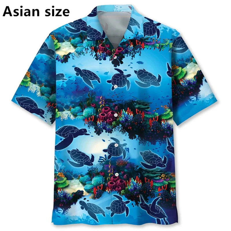 Summer Sea Turtle Graphic 3D Print Hawaiian Beach Shirts Men Women Casual Fashion Streetwear Short Sleeve Shirt Man Clothing
Summer Sea Turtle Graphic 3D Print Hawaiian Beach Shirts Men Women Casual Fashion Streetwear Short Sleeve Shirt Man Clothing