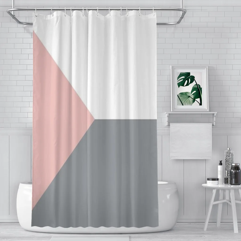 Pink and Grey Scandinavian Geometric Minimalist Unique decor Modern Fabric Bathroom Shower Curtains art design Print Curtain
Pink and Grey Scandinavian Geometric Minimalist Unique decor Modern Fabric Bathroom Shower Curtains art design Print Curtain