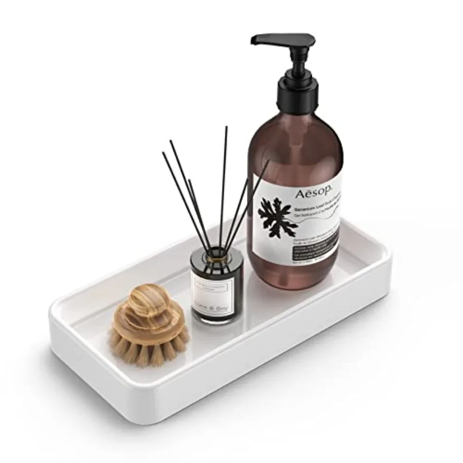 8" - Small Rectangular Vanity Tray for Bathroom - Ceramic Kitchen Soap Tray - Countertop and Vanity Tray - Comestic Holder Bath
8" - Small Rectangular Vanity Tray for Bathroom - Ceramic Kitchen Soap Tray - Countertop and Vanity Tray - Comestic Holder Bath