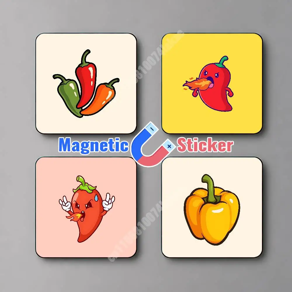 Hot Chili Spicy Pepper Magnetic Sticker Reflective Fridge Decal for Metal Surfaces Magnet Sign
Hot Chili Spicy Pepper Magnetic Sticker Reflective Fridge Decal for Metal Surfaces Magnet Sign
