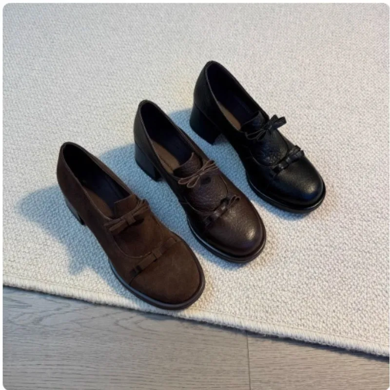 Women Suede Chic Round Toe Low Heels Shoes Butterfly-knot Loafers Shoes Casual Platform Solid Color Women Pumps Comfortable
Women Suede Chic Round Toe Low Heels Shoes Butterfly-knot Loafers Shoes Casual Platform Solid Color Women Pumps Comfortable