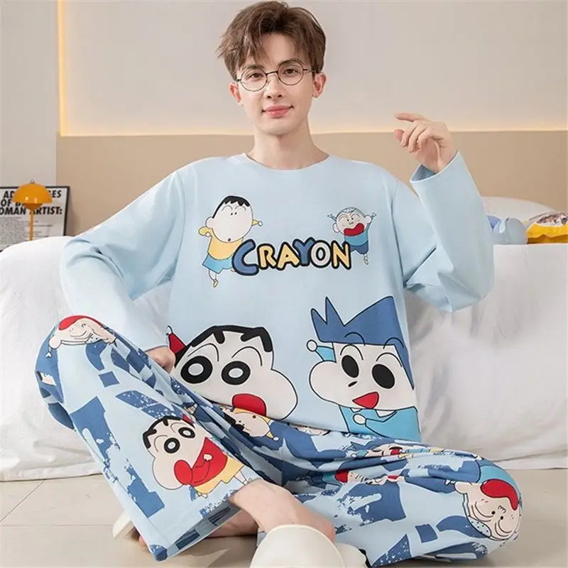 Spring Autumn New Crayon Shin-Chan Pajama Set 2Pcs Long Sleeve Cotton Anime Print Loungewear Casual Soft Sleepwear Fashion Cute
Spring Autumn New Crayon Shin-Chan Pajama Set 2Pcs Long Sleeve Cotton Anime Print Loungewear Casual Soft Sleepwear Fashion Cute