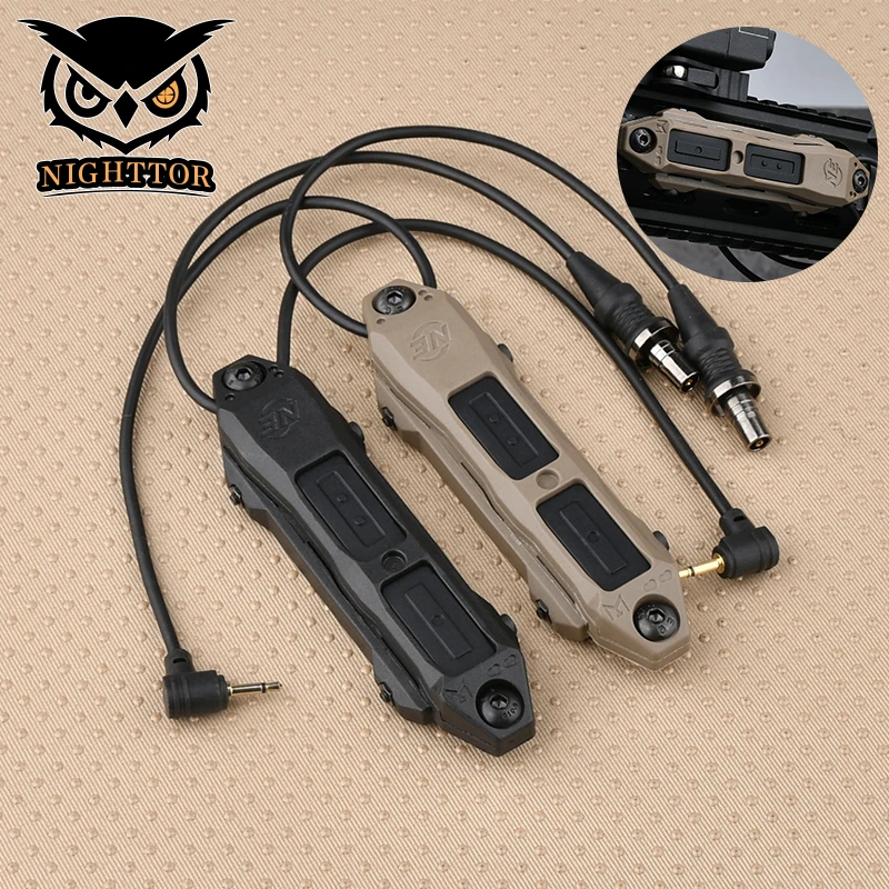 WADSN DBAL-A2 Tactical PEQ-15 M300 M600 SF Flashlight Dual Pressure Function Switch Buttom SF/2.5/3.5 Plug For 20mm Rail
WADSN DBAL-A2 Tactical PEQ-15 M300 M600 SF Flashlight Dual Pressure Function Switch Buttom SF/2.5/3.5 Plug For 20mm Rail