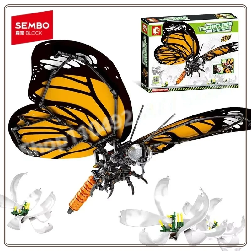 SEMBO Insect Figurine Butterfly Small Particles Building Block Assembly Model DIY Decorative Puzzle Assembly Toy Birthday Gift
SEMBO Insect Figurine Butterfly Small Particles Building Block Assembly Model DIY Decorative Puzzle Assembly Toy Birthday Gift