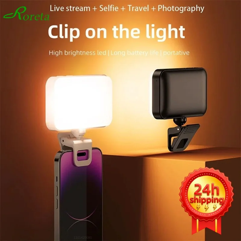 Roreta Pocket LED Selfie Light For IPhone IPad Mobile Phone Laptop Clip Flash Fill Video Photo Ringlight Photography Lamp
Roreta Pocket LED Selfie Light For IPhone IPad Mobile Phone Laptop Clip Flash Fill Video Photo Ringlight Photography Lamp