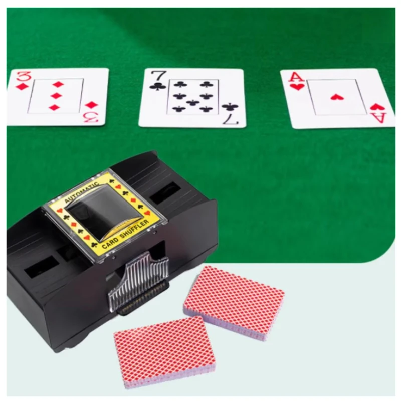 Electric Playing Card Shuffler Texas Holdem Poker Shuffle Machine Easy to Use Card Dealing Device for Gaming
Electric Playing Card Shuffler Texas Holdem Poker Shuffle Machine Easy to Use Card Dealing Device for Gaming