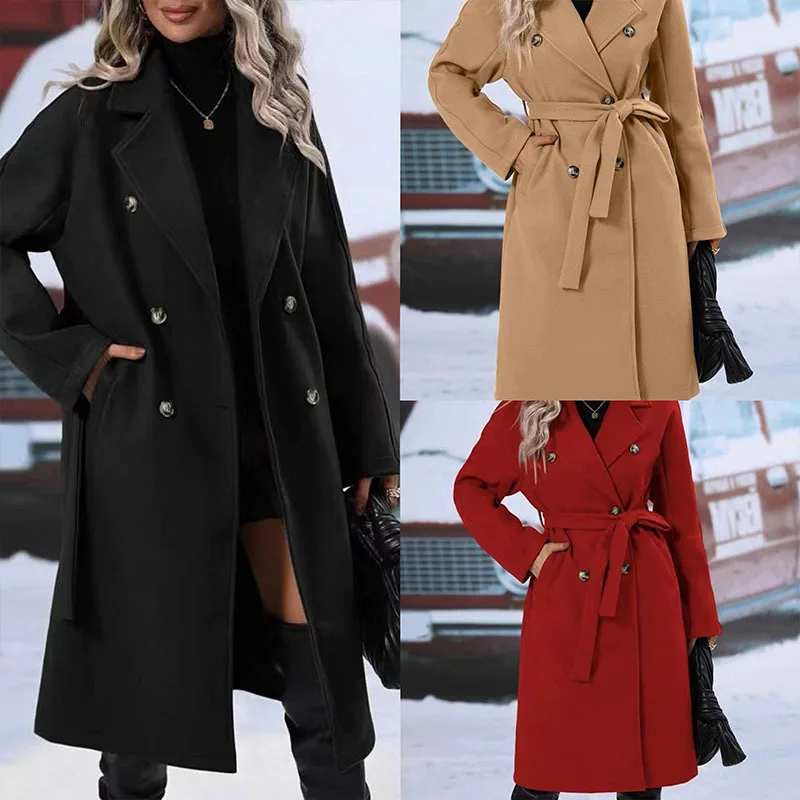 2025 New Pure Color Thiened Long Length Double Breasted Buttoned Dragon And Phoenix Woolen Coat for Women with Stand Collar
2025 New Pure Color Thiened Long Length Double Breasted Buttoned Dragon And Phoenix Woolen Coat for Women with Stand Collar