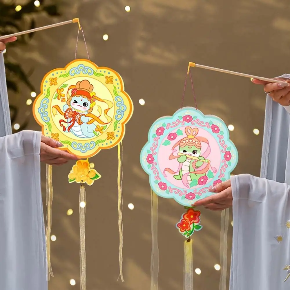 Chinese Style Snake Year Portable Lantern PVC Handmade New Year Luminous Lantern Traditional Cartoon Spring Festival Lantern
Chinese Style Snake Year Portable Lantern PVC Handmade New Year Luminous Lantern Traditional Cartoon Spring Festival Lantern