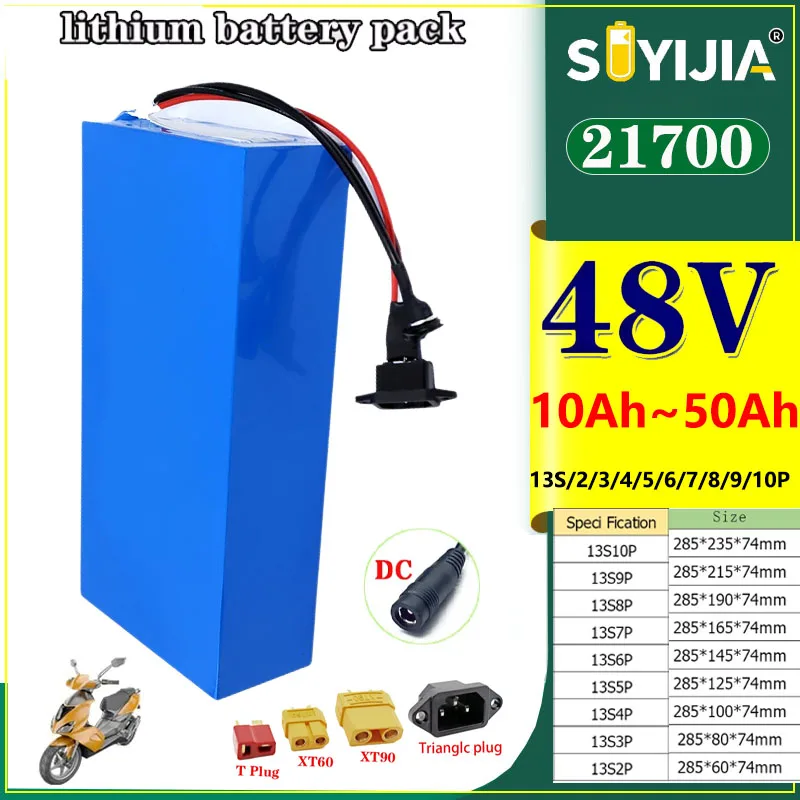 48V 10Ah 15Ah 20Ah 25Ah 30Ah 35Ah 40Ah 45Ah 50Ah 21700 Batterie Au Lithium 2500W Intégré BMS Pour Roues Moto Scooter+54.6V 5A
48V 10Ah 15Ah 20Ah 25Ah 30Ah 35Ah 40Ah 45Ah 50Ah 21700 Batterie Au Lithium 2500W Intégré BMS Pour Roues Moto Scooter+54.6V 5A