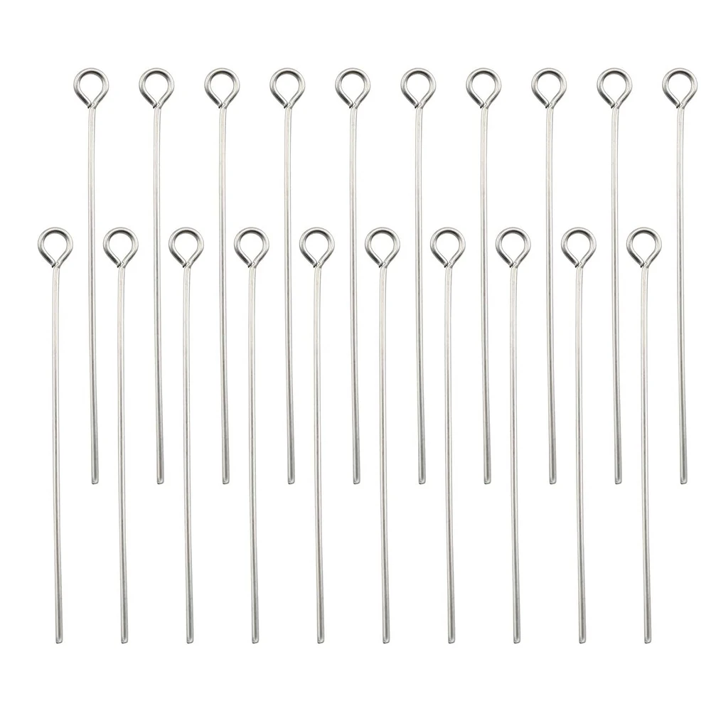 100pcs 304 Stainless Steel Eye Pins 20/30/40mm Eyepins Open Loop pins Connector Findings for Jewelry Making Necklace Bracelets
100pcs 304 Stainless Steel Eye Pins 20/30/40mm Eyepins Open Loop pins Connector Findings for Jewelry Making Necklace Bracelets