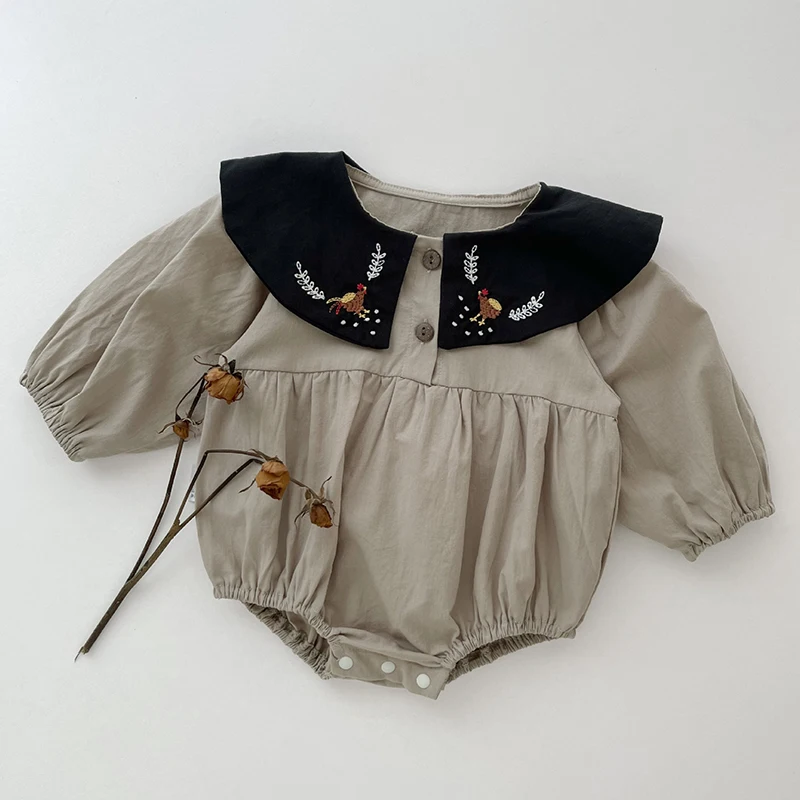 Infant Baby Girls Long Sleeves Animal Embroidery Jumpsuits Spring Autumn Newborn Kids Baby Girls Princess Children Rompers
Infant Baby Girls Long Sleeves Animal Embroidery Jumpsuits Spring Autumn Newborn Kids Baby Girls Princess Children Rompers