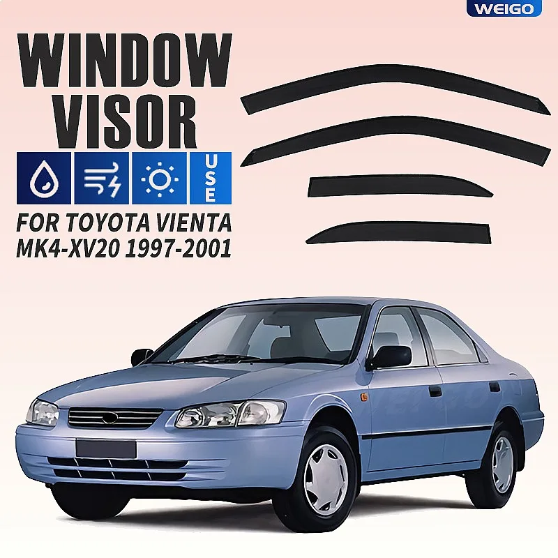 4Pcs Black Car Window Visor for Toyota Vienta 1992-1996 Rain Sun Shade Awning Auto Accessories
4Pcs Black Car Window Visor for Toyota Vienta 1992-1996 Rain Sun Shade Awning Auto Accessories