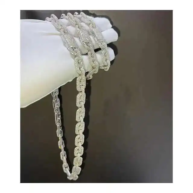 18mm Miami Chain Vvs Moissanite Diamond Stubbed 925 Sterling Silver White Gold Plated 18-24
18mm Miami Chain Vvs Moissanite Diamond Stubbed 925 Sterling Silver White Gold Plated 18-24