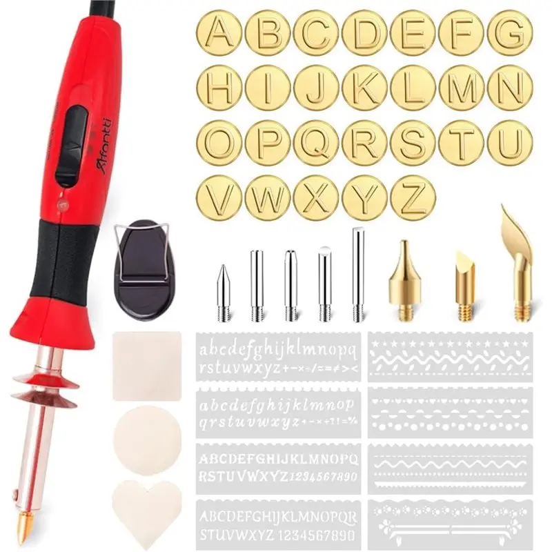 BHTS-Temperature Adjustable Wood Burning Tool Professional Pyrography Pen Kit 26 Letters For Crafts Wood Burner US Plug
BHTS-Temperature Adjustable Wood Burning Tool Professional Pyrography Pen Kit 26 Letters For Crafts Wood Burner US Plug
