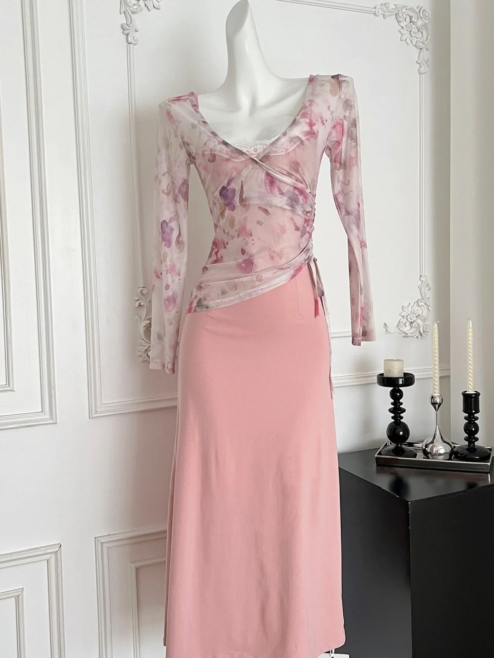 Ele кружевная отделка Slim Fit Dr сексуальный ремень тонкая сетка irt женский модный комплект осенняя коллекция повседневная рабочая одежда для взрослых
Ele кружевная отделка Slim Fit Dr сексуальный ремень тонкая сетка irt женский модный комплект осенняя коллекция повседневная рабочая одежда для взрослых